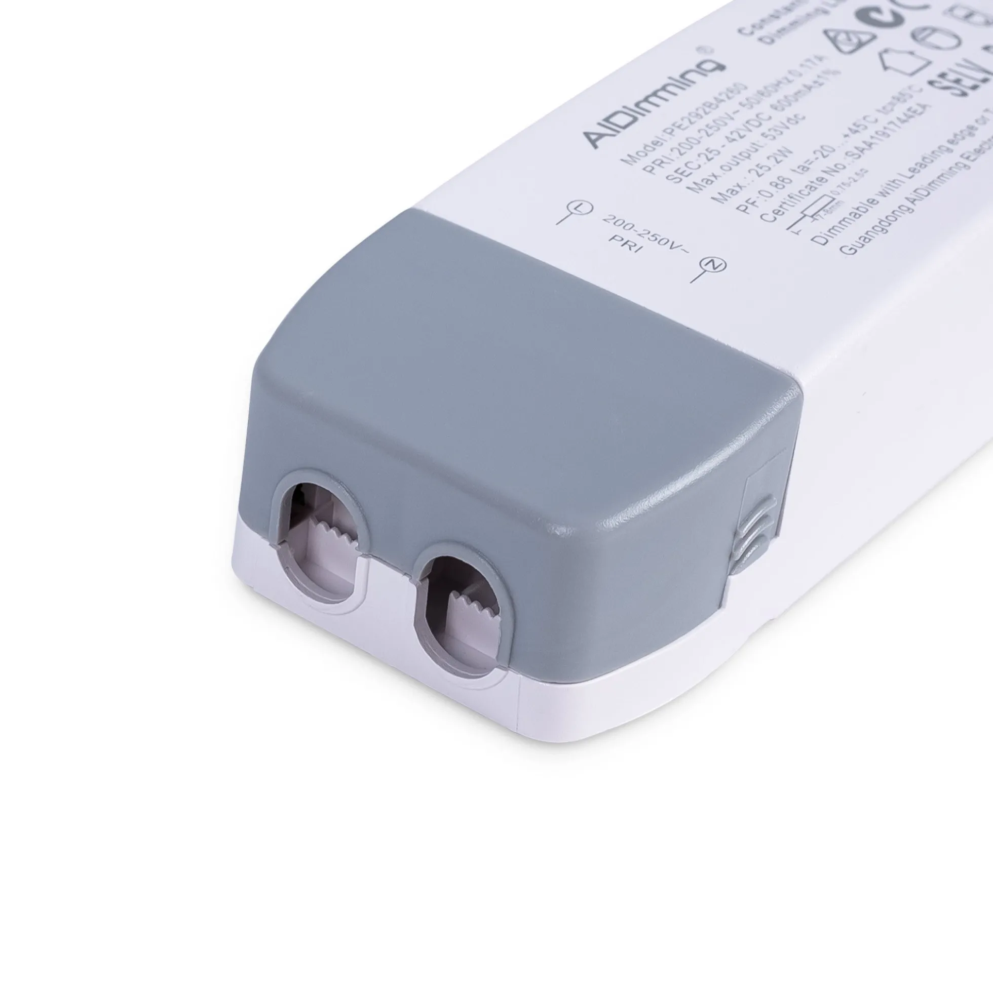 Driver regulable TRIAC 25-42V DC - 600mA - 25,2W