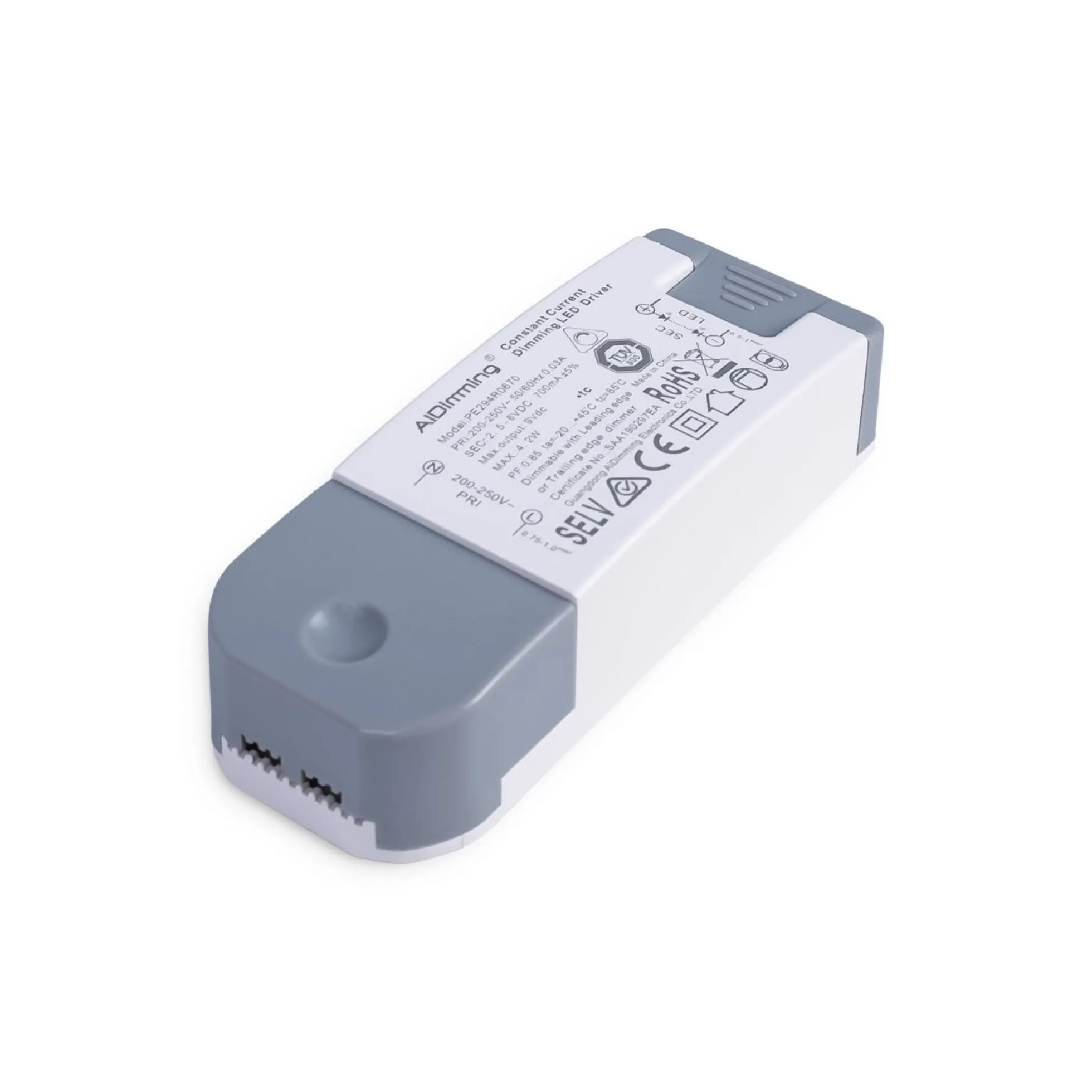 Driver regulable TRIAC 2-6V DC - 700mA - 4,2W