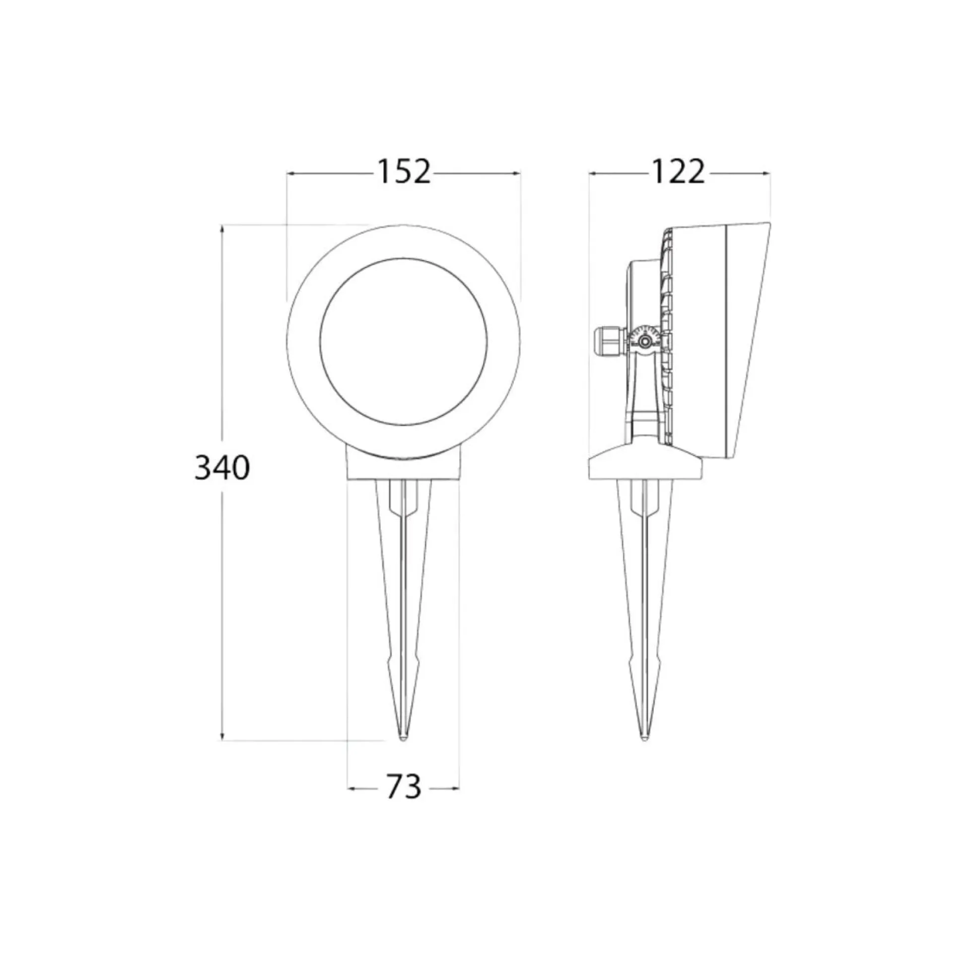 Estaca de jardín LED FUMAGALLI "TOMMY-EL SPIKE" - GX53 - CCT - IP55