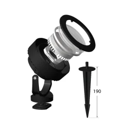Estaca de jardín LED FUMAGALLI