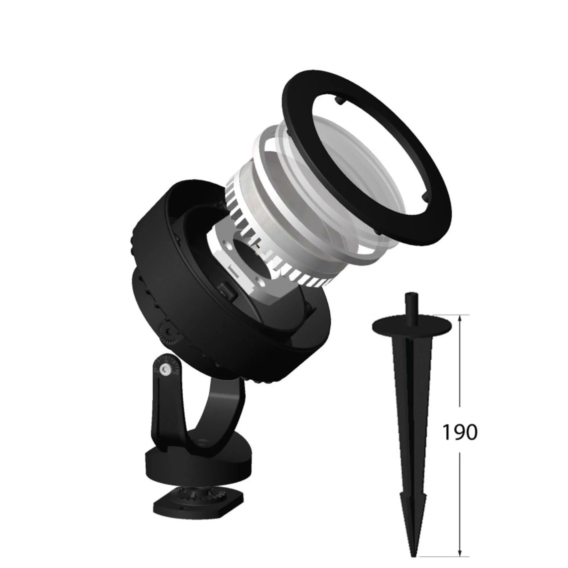 Estaca de jardín LED FUMAGALLI "TOMMY SPIKE" - GX53 - CCT - IP55