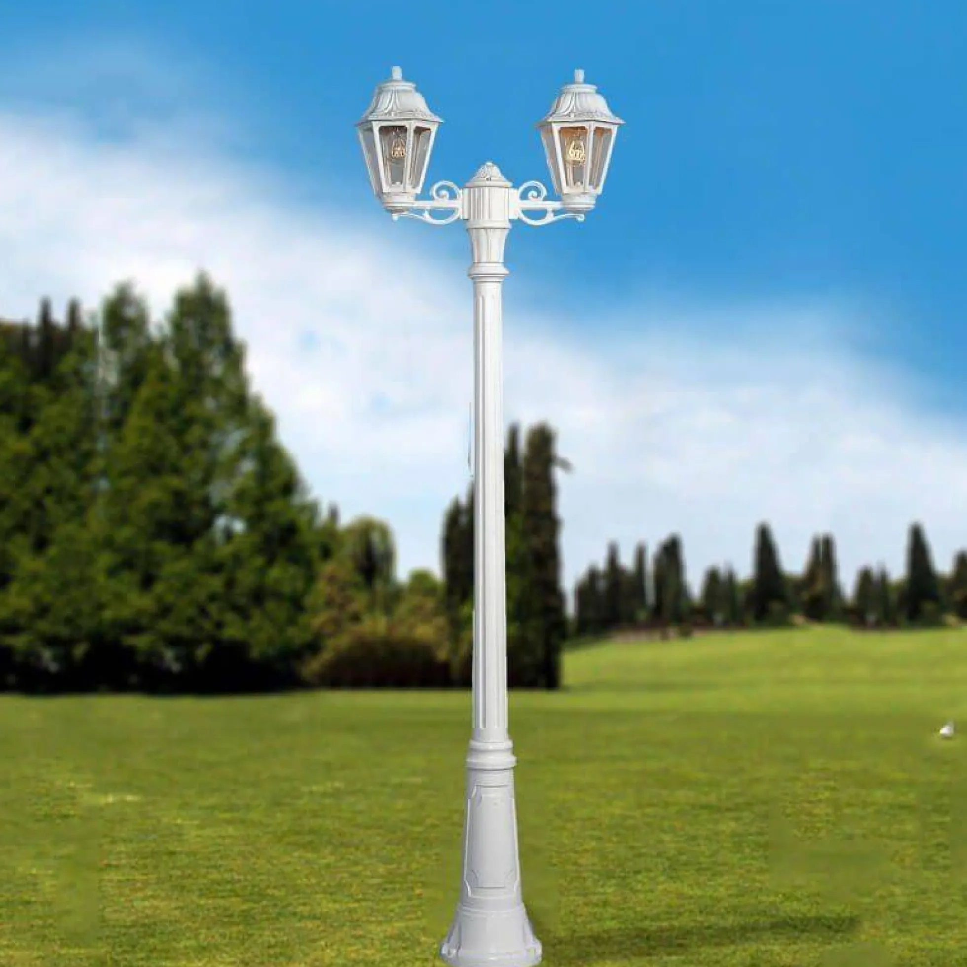 Farola doble exterior FUMAGALLI "Gigi Bisso/Anna" - 2x E27 - CCT - IP55