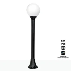 Farola exterior Fumagalli LED "GLOBO MIZAR/G250" 8.5W E27 - CCT