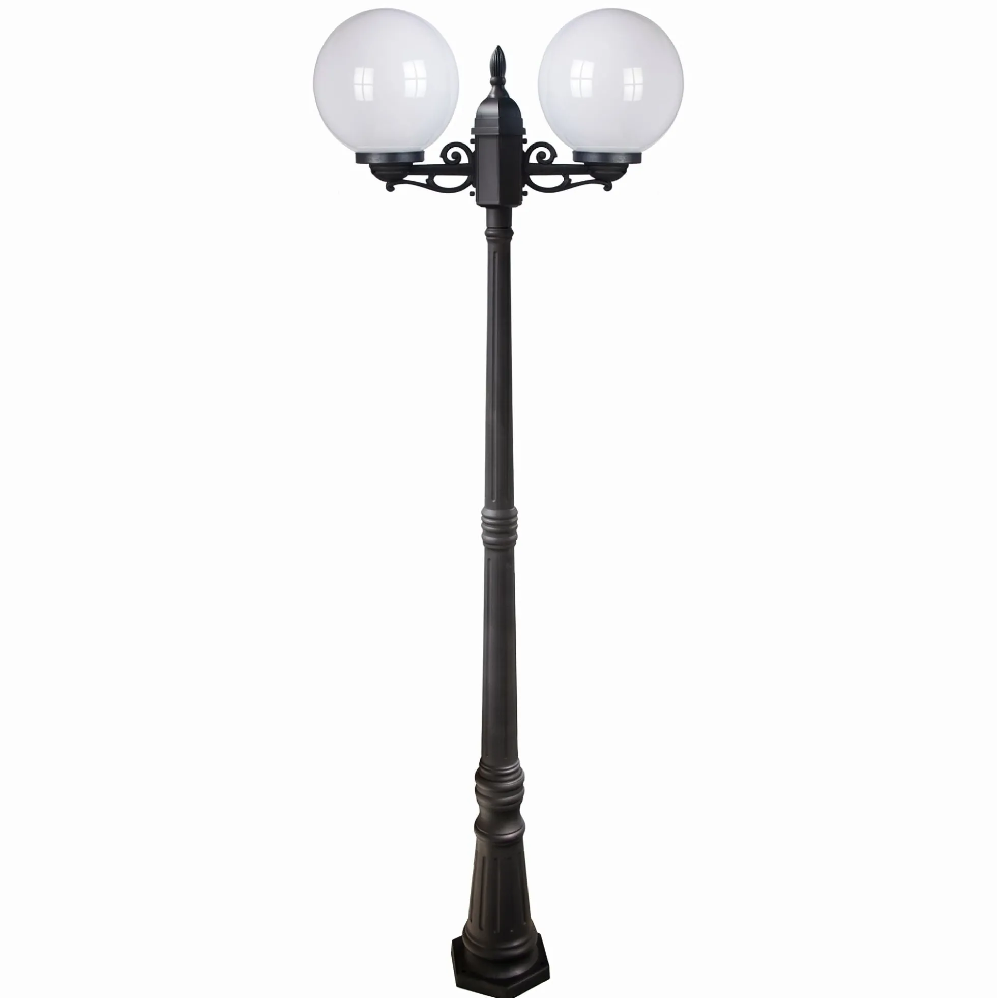 Farola exterior globo "GEMINI" - 2xE27 - 2,20 m - IP44