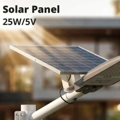 Farola solar con panel y mando a distancia - 200W - 6500K - IP65