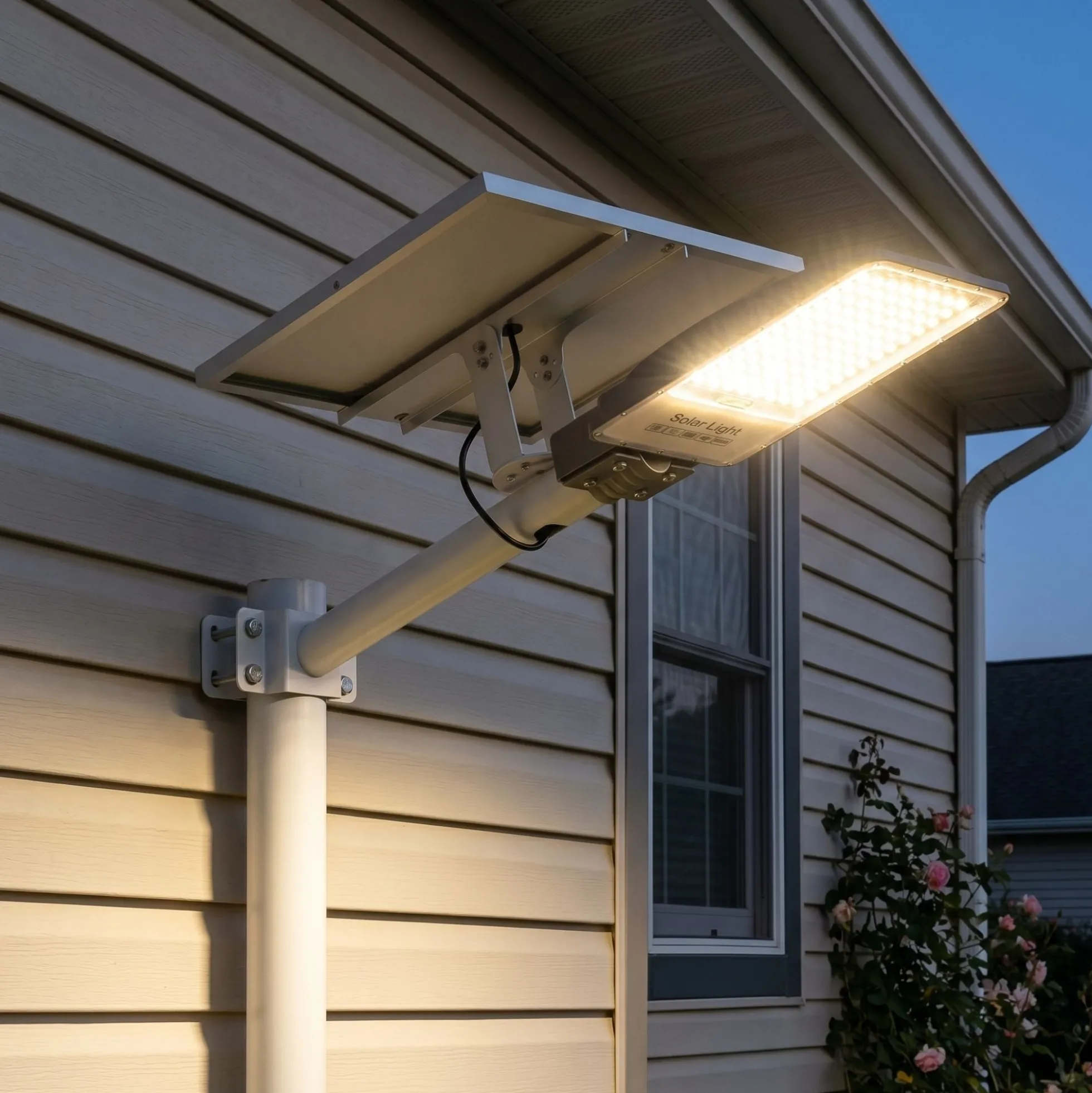 Farola solar con panel y mando a distancia - 200W - 6500K - IP65