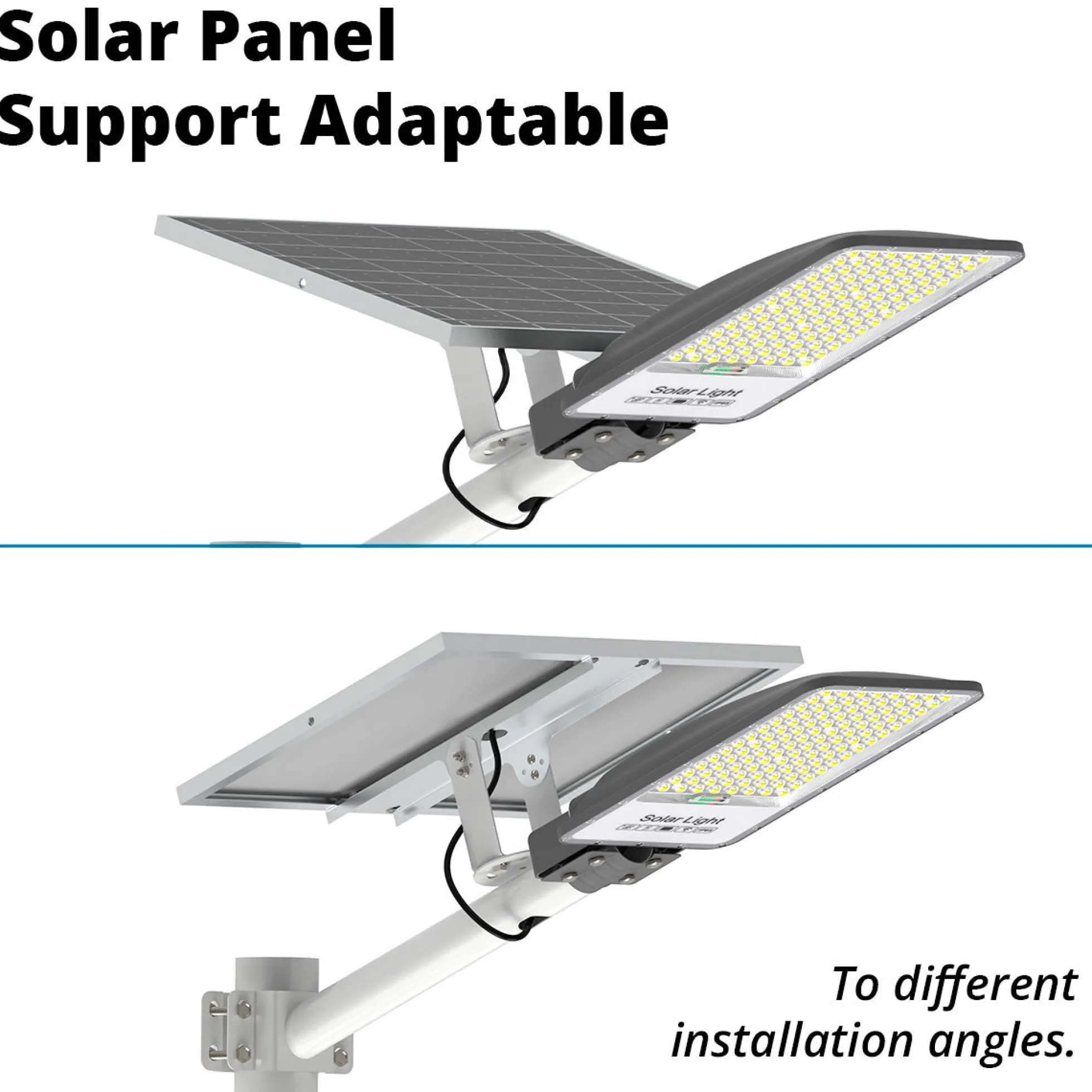 Farola solar con panel y mando a distancia - 200W - 6500K - IP65