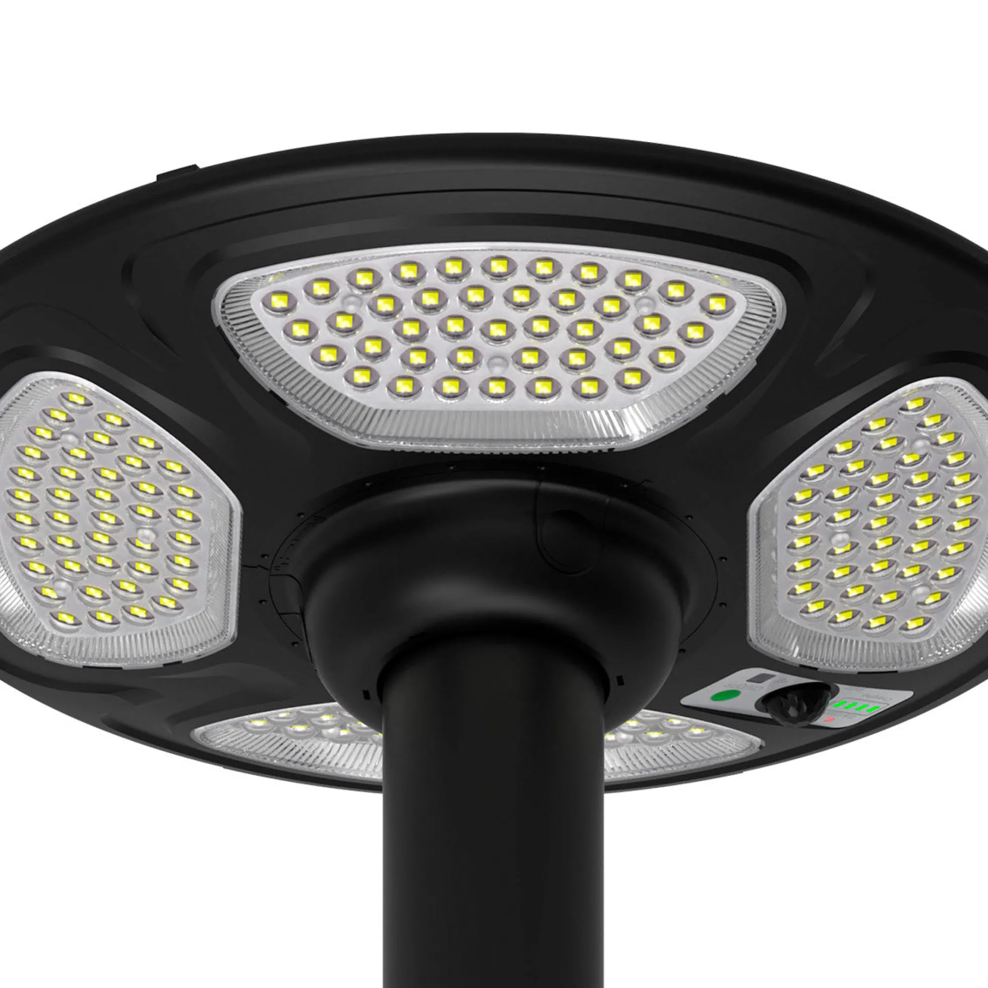 Farola solar con panel y mando a distancia - Sensor PIR - 150W - 6500K - IP54