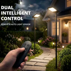 Farola solar con panel y mando a distancia - LED CCT - 240W - IP54