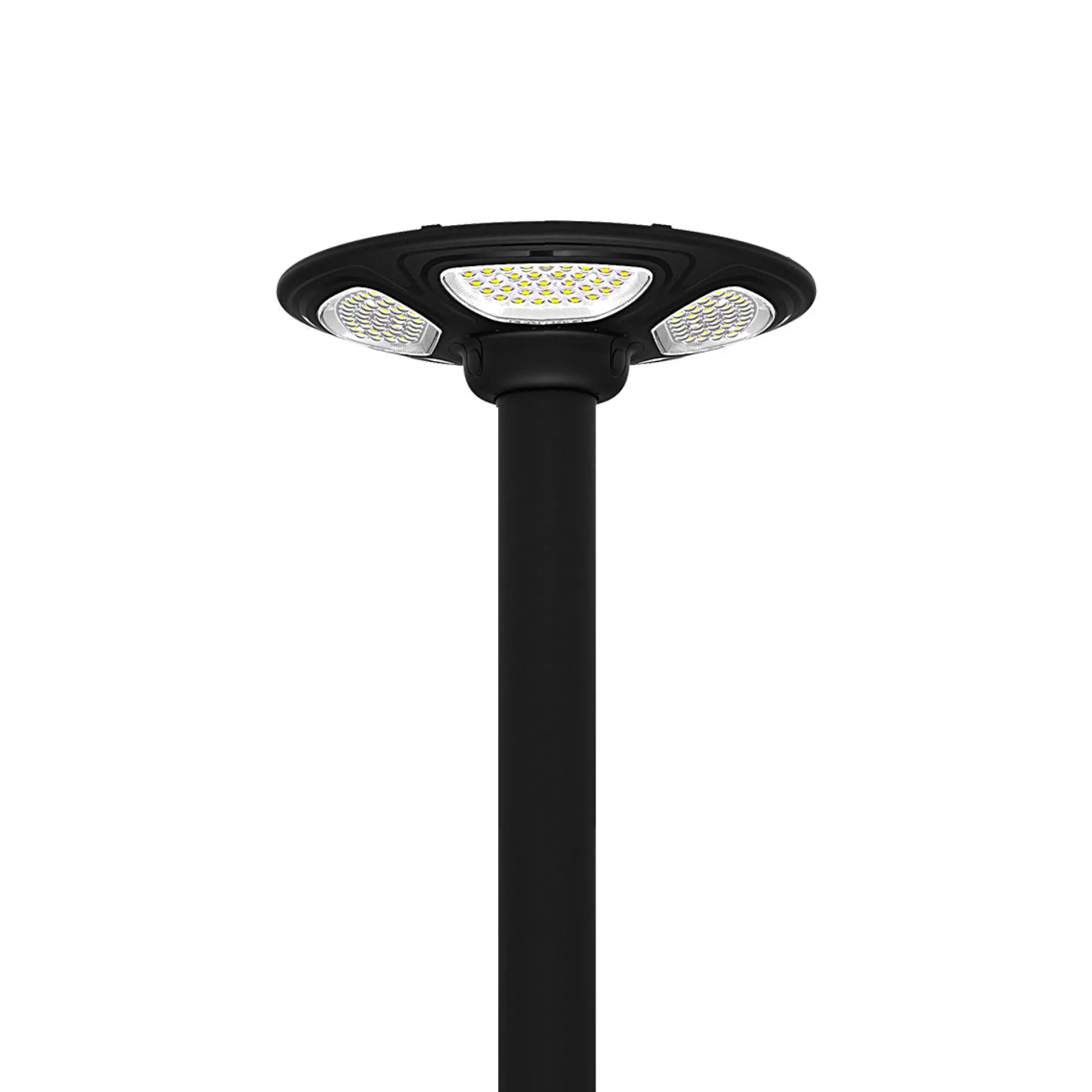 Farola Solar LED 150W con Base Rellenable de Agua o Arena | 6500K IP54 · Mando y Sensor PIR