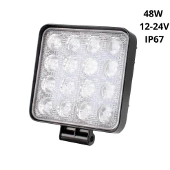 Faro LED 4x4 todoterreno - 48W - 10-40V DC - 4 Pulgadas - 2000lm - Ángulo 60º