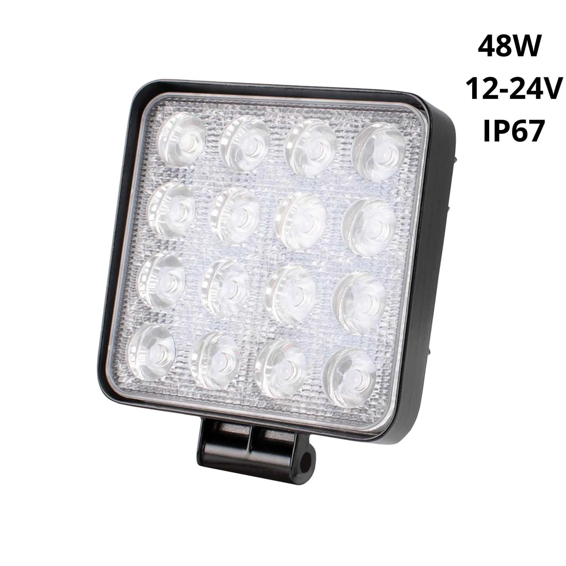 Faro LED 4x4 todoterreno - 48W - 10-40V DC - 4 Pulgadas - 2000lm - Ángulo 60º