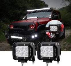 Faro LED 4x4 todoterreno - 18W - 10-40V DC - 4 Pulgadas - 1500 lm - Ángulo 30º
