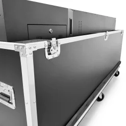 Flight Case para Tótems LCD DLS55 - con Foam, Ruedas y Asas – Transporte Seguro en Ferias y Eventos