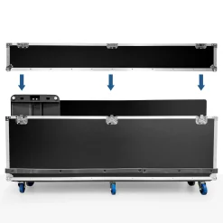 Flight Case para Tótems LCD DLS55 - con Foam, Ruedas y Asas – Transporte Seguro en Ferias y Eventos