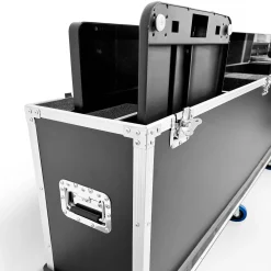 Flight Case para Tótems LCD DLS55 - con Foam, Ruedas y Asas – Transporte Seguro en Ferias y Eventos