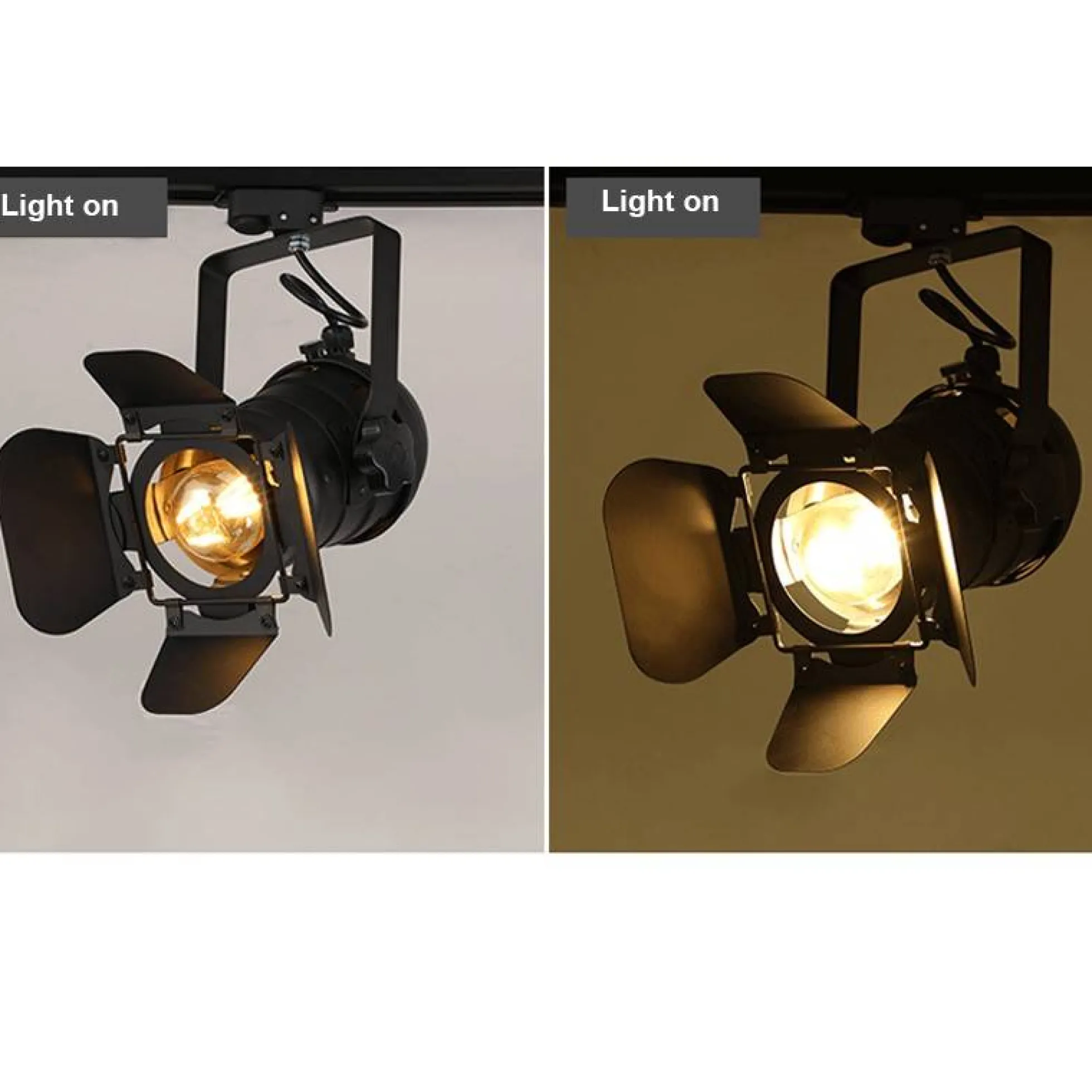 Foco carril monofásico orientable "Cinema" - E27