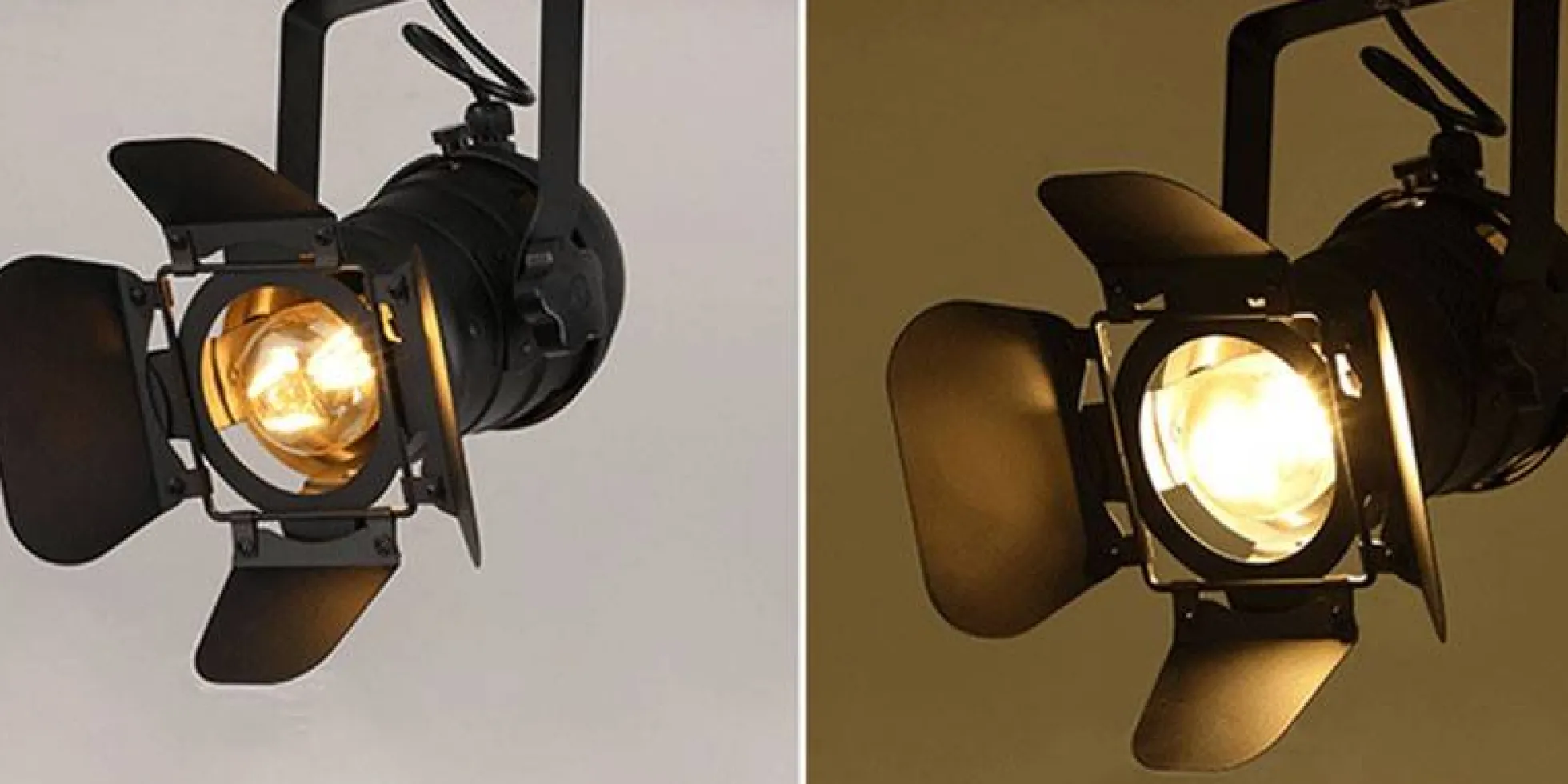 Foco carril trifásico orientable "Cinema" - E27