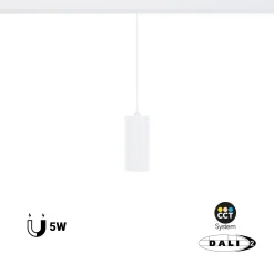 Foco de suspensión LED para carril magnético 48V - 5W - DALI-2 regulable