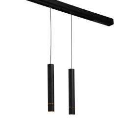 Foco de suspensión LED para carril magnético 48V - 8W - Línea dorada