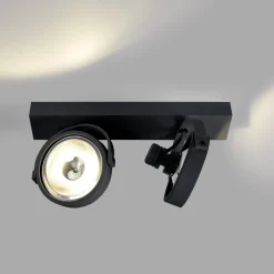 Foco de techo doble orientable