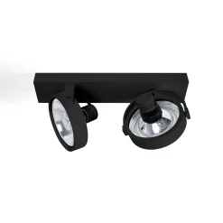 Foco de techo doble orientable