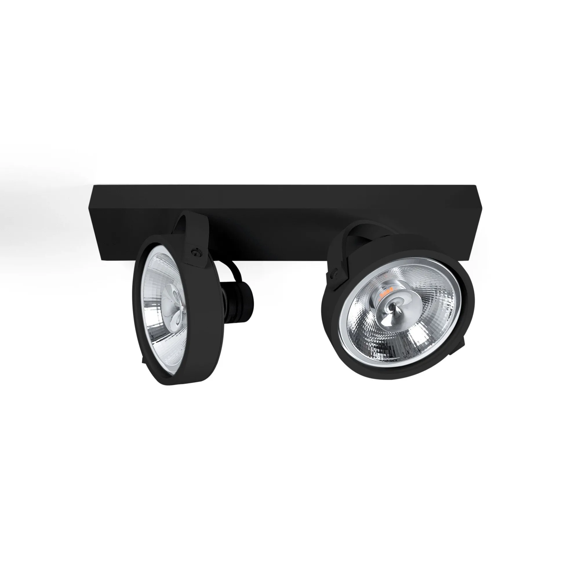Foco de techo doble orientable "IRIS" + 2 bombillas AR111 GU10