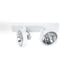 Foco de techo doble orientable