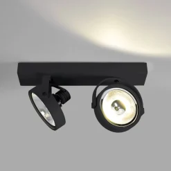 Foco de techo doble orientable