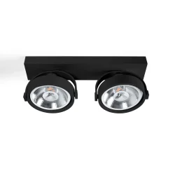 Foco de techo doble orientable