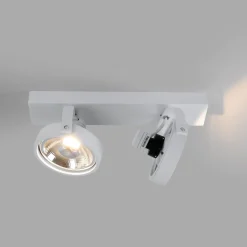 Foco de techo doble orientable