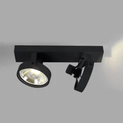 Foco de techo doble orientable