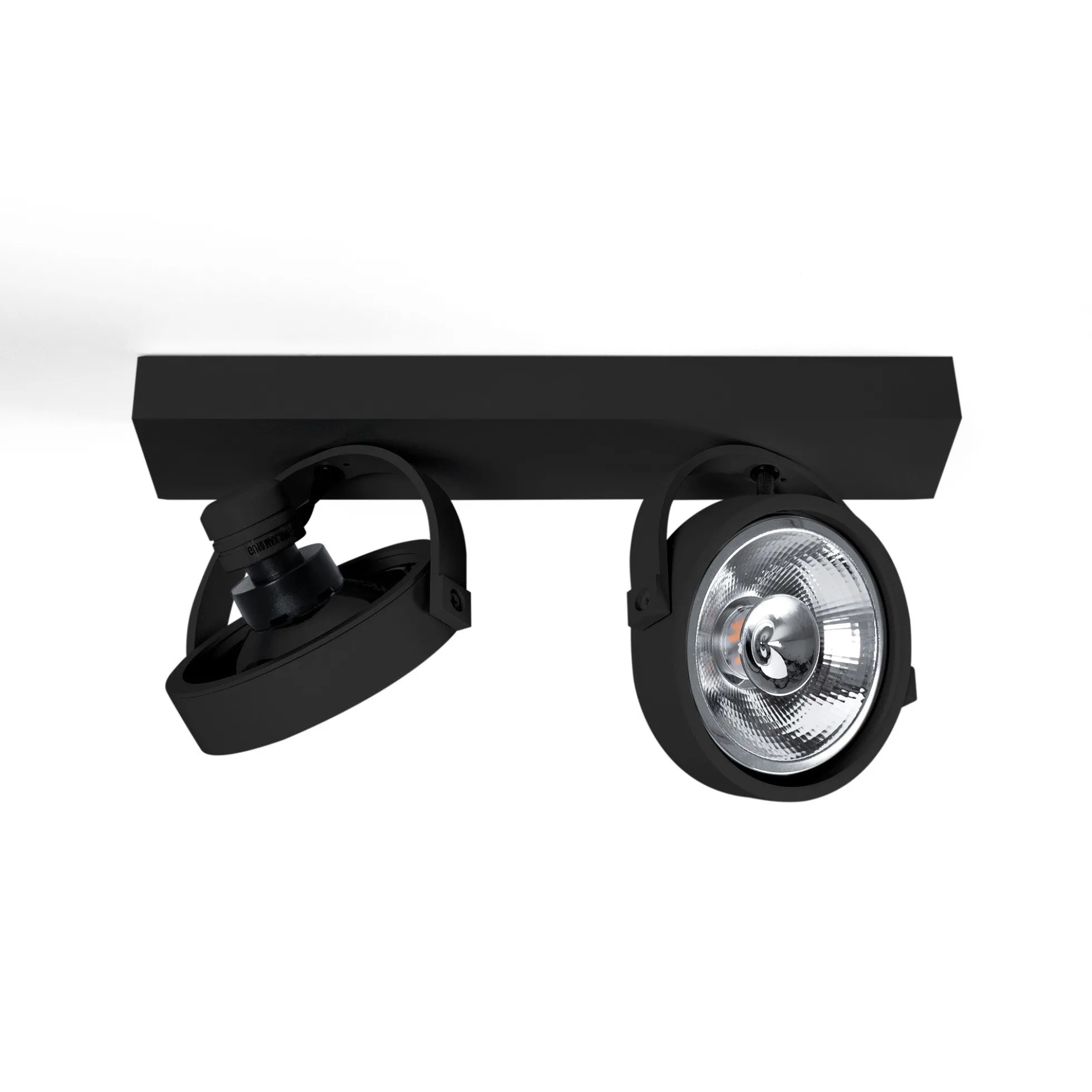 Foco de techo doble orientable "IRIS" + 2 bombillas AR111 GU10