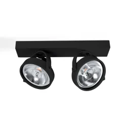 Foco de techo doble orientable