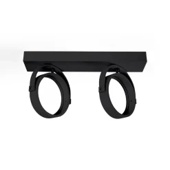 Foco de techo doble orientable