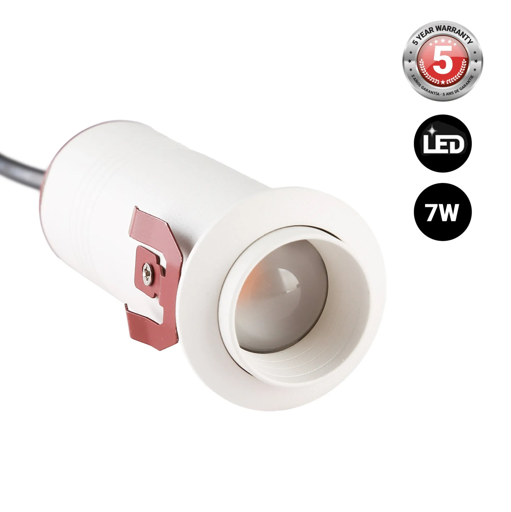 Foco de techo empotrable "ROMI" 7W - Zoom - Chip OSRAM - 2700K