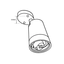 Foco de techo LED orientable - GU10