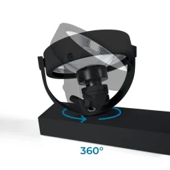 Foco de techo triple orientable "IRIS" + 3 bombillas AR111 GU10