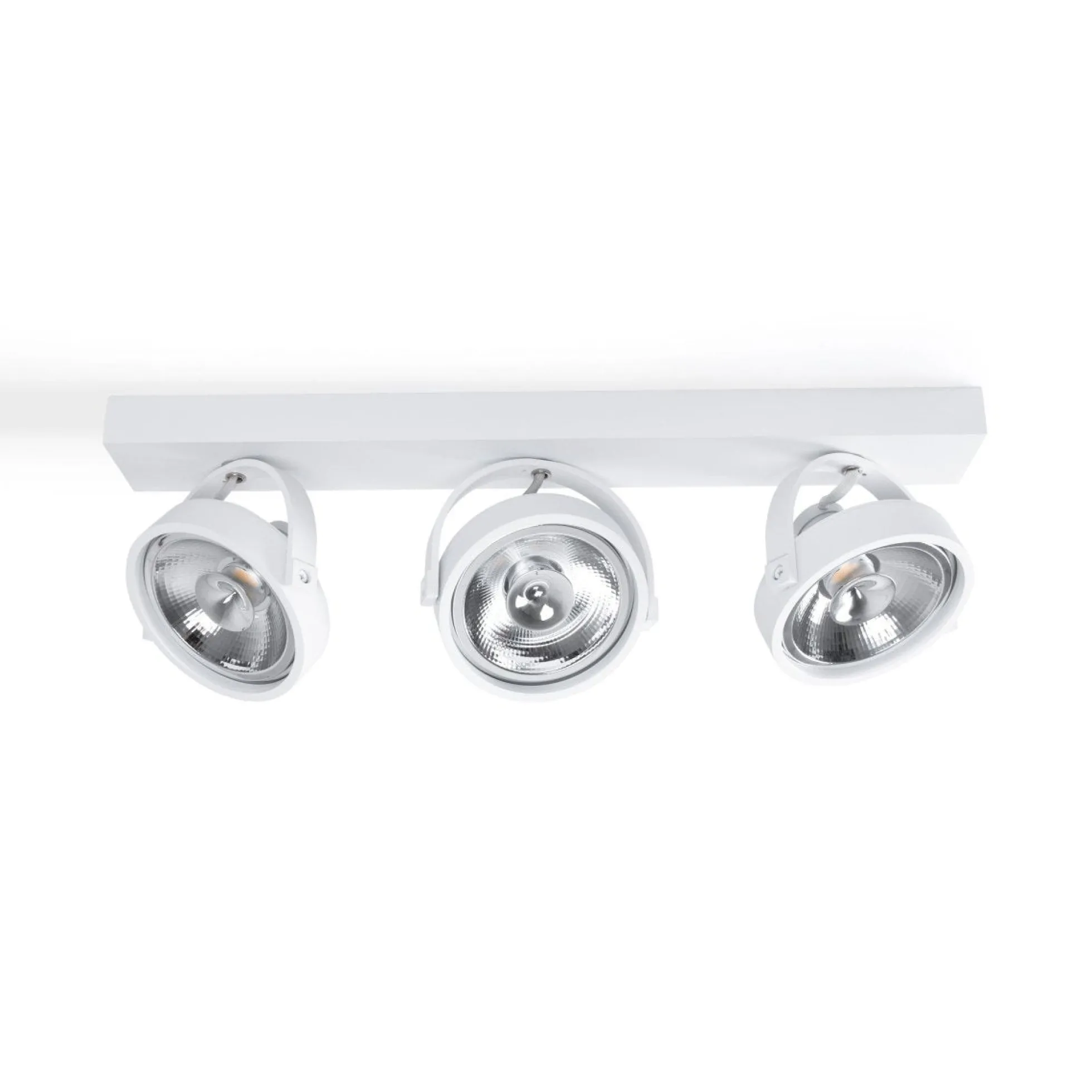 Foco de techo triple orientable "IRIS" + 3 bombillas AR111 GU10