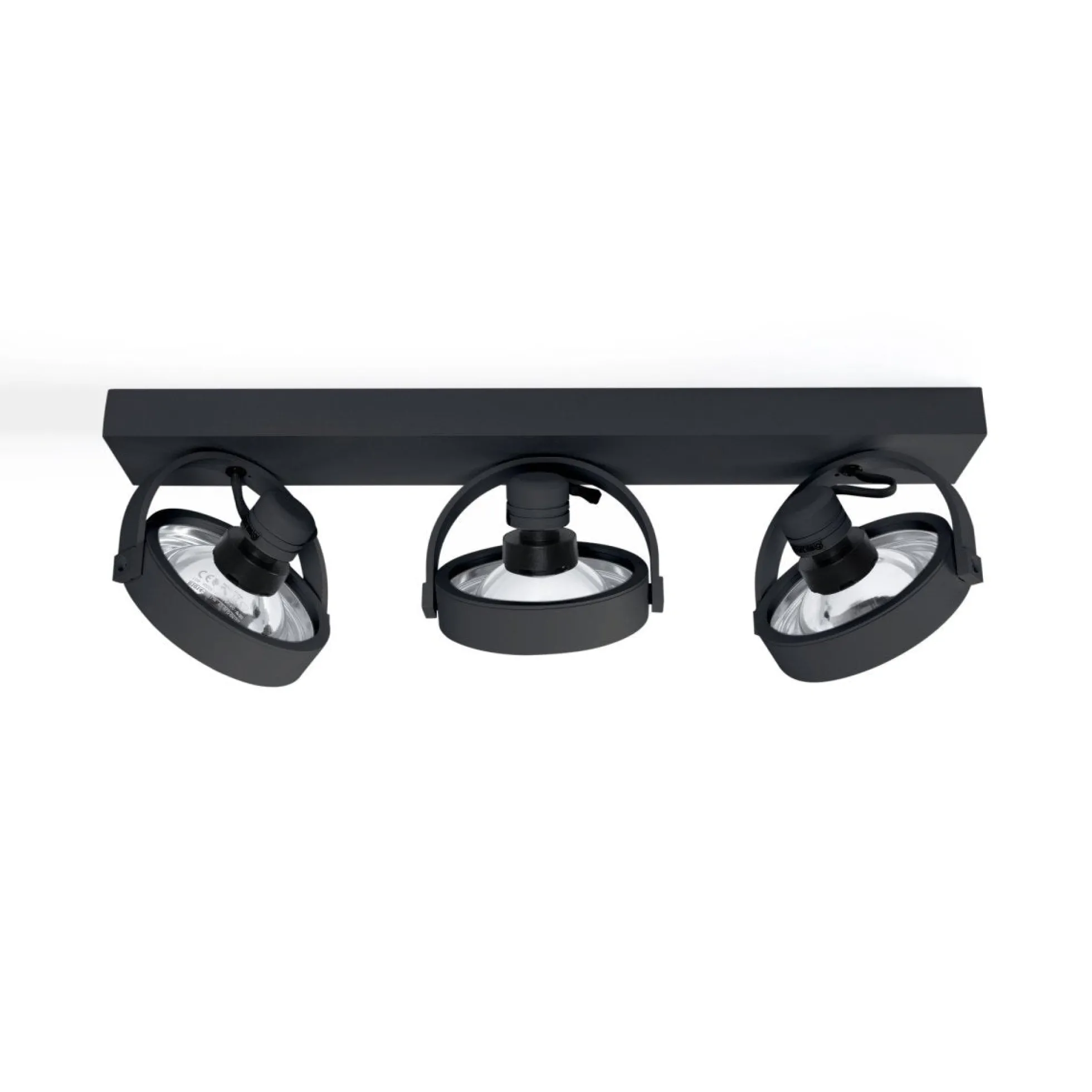 Foco de techo triple orientable "IRIS" + 3 bombillas AR111 GU10