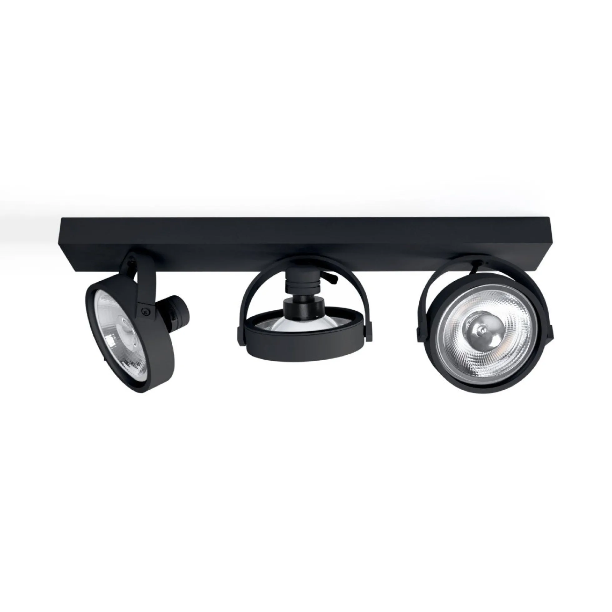 Foco de techo triple orientable "IRIS" + 3 bombillas AR111 GU10