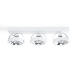 Foco de techo triple orientable