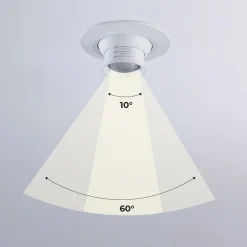 Foco empotrable LED con zoom - Orientable - Chip Cree - 2700K - 3W