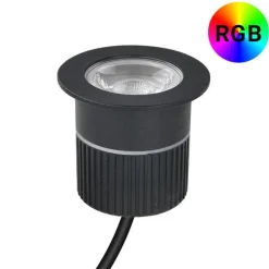 Foco exterior empotrable suelo RGB - 12V DC -9W - IP67