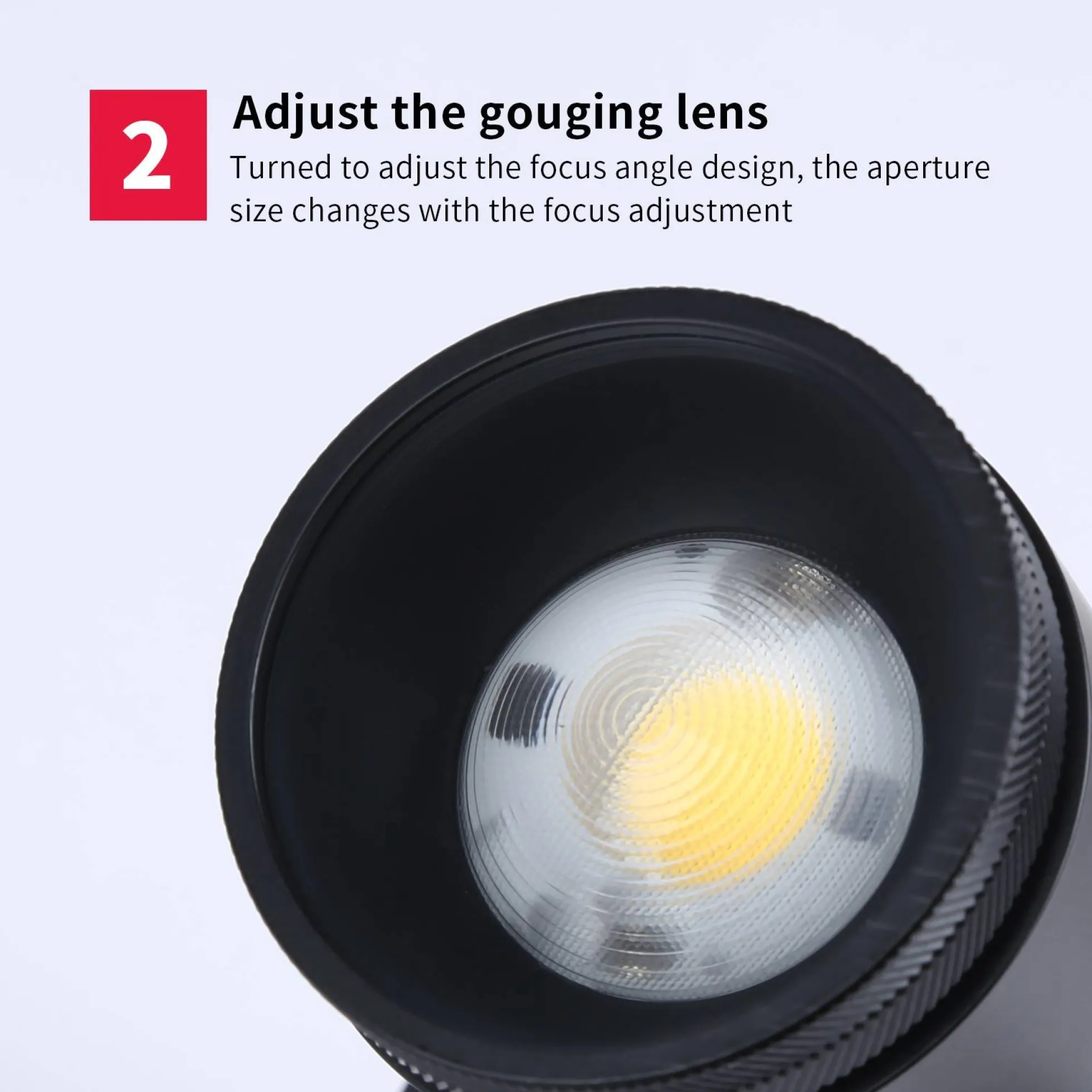 Foco LED COB empotrable y orientable con Zoom "COOPEN"12W
