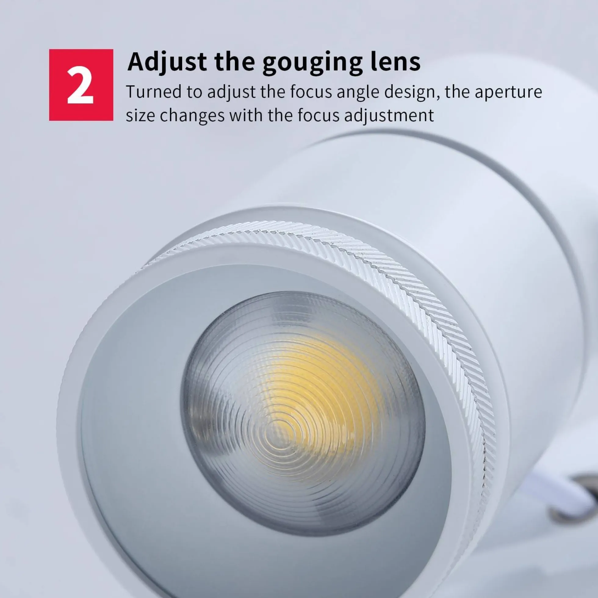 Foco LED COB empotrable y orientable con Zoom "COOPEN"12W