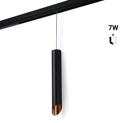 Foco LED de suspensión para carril magnético - 48V - 7W - Bajo UGR - CRI95