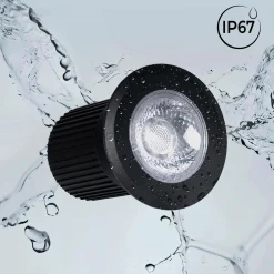 Foco LED empotrable en suelo - RGB - 12W - IP67 - 12VDC