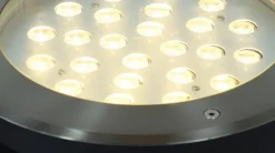 Foco LED Empotrable en suelo 18W 12V-DC IP67 Blanco cálido 3000K