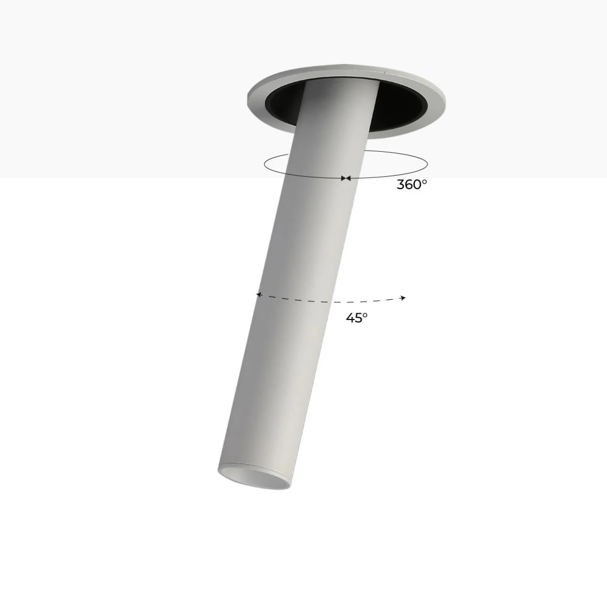 Foco LED empotrable orientable "ALAI" - Zoom - 200mm - 2800K - LED COB - chip Cree - 7W